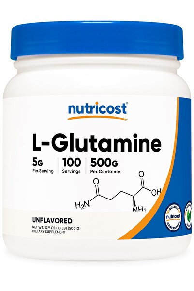 Nutricost L-Glutamine Powder (500 Grams) Unflavored - Gluten Free & Non-GMO, ...
