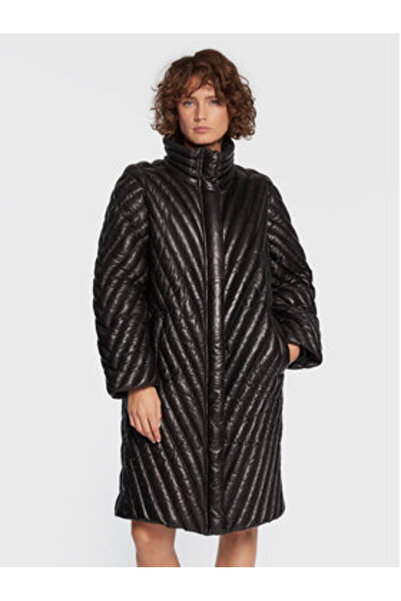 Gestuz Γυναικείο Δερμάτινο Μπουφάν 10906522 Μαύρο