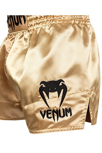 Venum Classic Muay Thai Shorts, Gold/Black, L