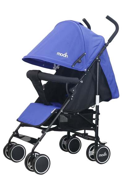 Moon ستريك - عربة أطفال - أزرق ملكي/أسود