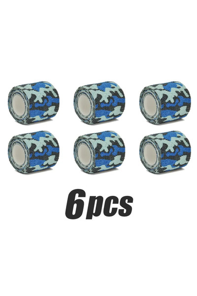 Choice 2.5 سم × 4.8 متر، 6 قطع من ضمادة الشاش البحرية المموهة ذاتية اللصق، ضم...