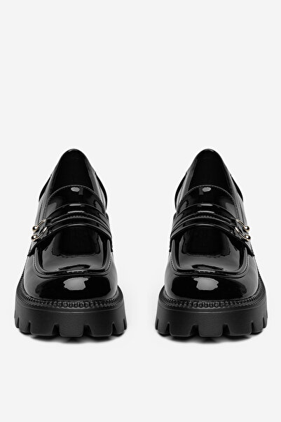 DeeZee Γυναικεία Loafers Χαμηλά Μαύρα Block, Πλατφόρμα 40