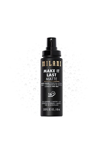 MILANI Matte Setting Spray & Primer with Charcoal for Oily Skin, 2.03 Fl. Oz