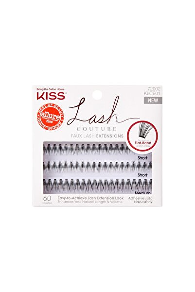 Kiss رموش لاش كوتور من فرو المنك الصناعي، طراز "فينوس"، شريط مسطح، 60 مجموعة