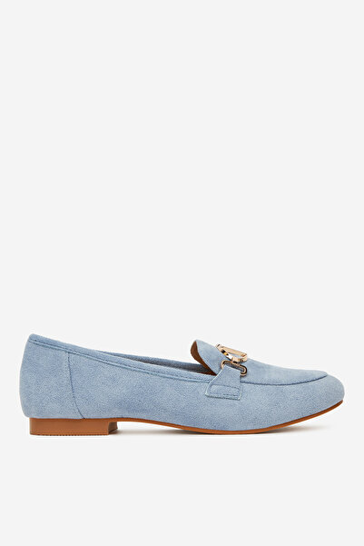 DeeZee Γυναικεία Lords χαμηλά μπλε φλατ παπούτσια 39