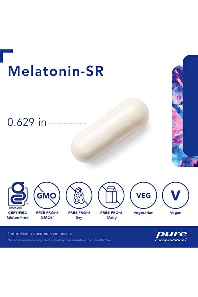 Pure Encapsulations Melatonin-SR Extended Release - Sleep Supplement - 30 Capsules