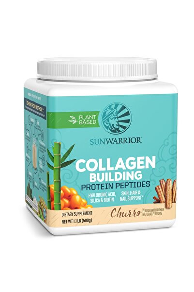 Sunwarrior مسحوق الكولاجين النباتي بنكهة تشورو للشعر والبشرة والأظافر (20 حصة)