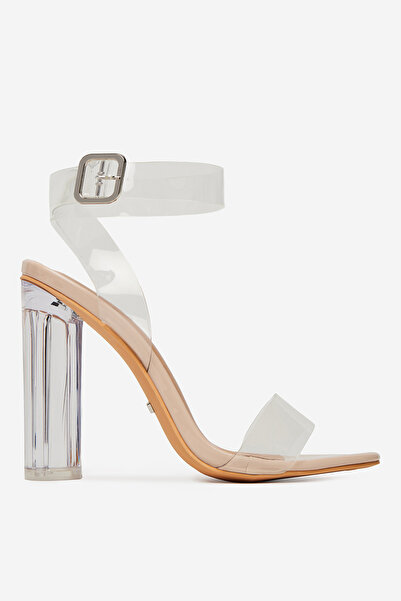 DeeZee Γυναικεία Χαμηλά Σανδάλια με Διαφανές Τακούνι 37