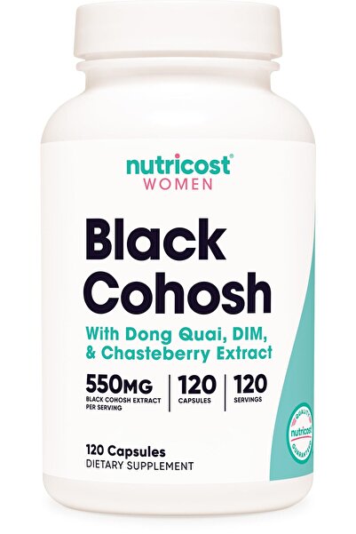 Nutricost Black Cohosh 660mg with Dong Quai, DIM & Chaste Berry, 120 Veggie Caps