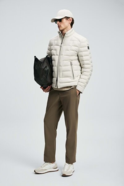 Lufian 112120245 Lukas Goose down Men's Coat Ecru