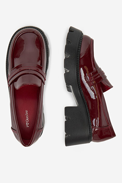 DeeZee Γυναικεία Loafers Χαμηλά Κόκκινα Flat 38