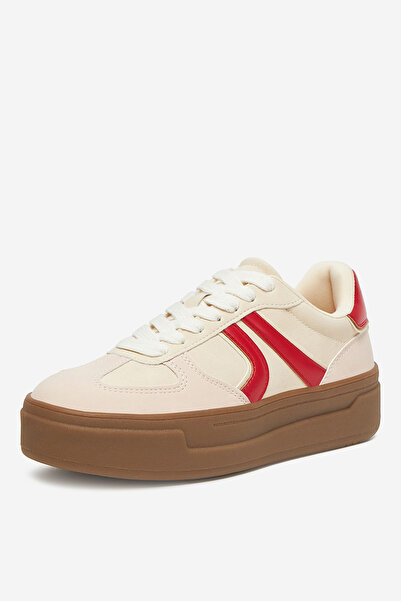 DeeZee Γυναικεία αθλητικά παπούτσια σε μπεζ χρώμα, φλατ, με πλατφόρμα 37