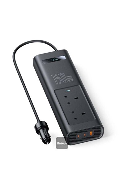 Baseus Power Inverter 150W (220V UK) - Cluster Black