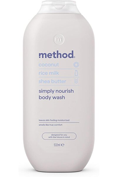 METHOD جل استحمام للجسم من سيمبلي نوريش برائحة جوز الهند وحليب الأرز وزبدة ال...