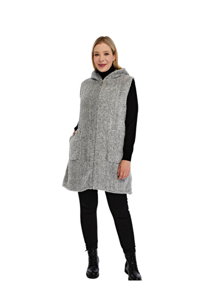rotop Cocolino vest, long, hooded model with pockets