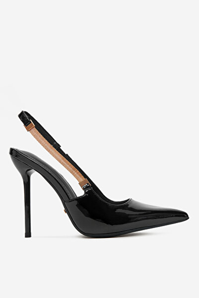 DeeZee Γυναικείες Γόβες με Χαμηλή Μαύρη Τακούνι Στιλέτο 41