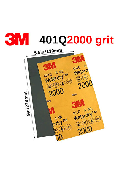 choice2 ورق صنفرة 3M ناعم للتلميع والصنفرة، مقاس 5.5-9 بوصة، 2000P، 10 قطع، م...