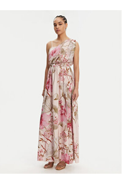 RINASCIMENTO Γυναικείο Βραδινό Φόρεμα CFC0019854002 Μπεζ, Πολύχρωμο