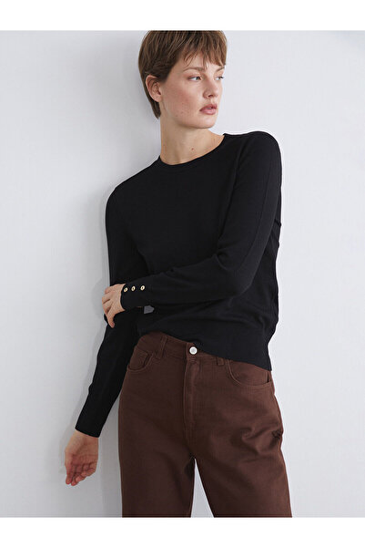 LC Waikiki Γυναικείο πλεκτό πουλόβερ με λαιμόκοψη Özmarka New Season