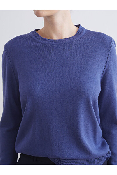 LC Waikiki Mor Bisiklet Yaka Kadın Triko Kazak