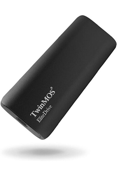 TwinMOS محرك أقراص SSD خارجي محمول Elite Drive بمنفذ USB 3.2/Type-C - سعة 512 جيجابايت (رمادي غامق)