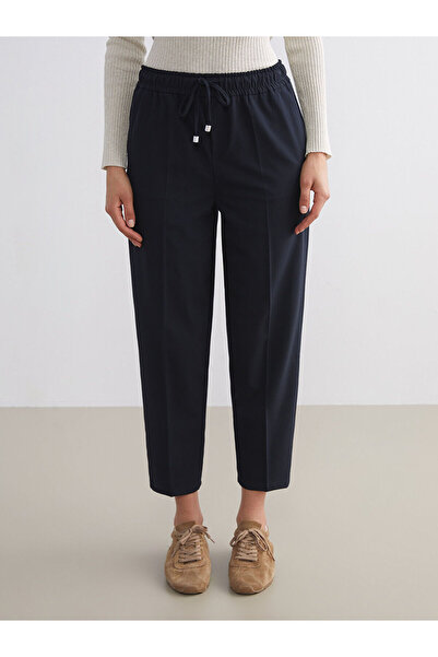 LC Waikiki Carrot Cut Women's Trousers with Elastic Waist