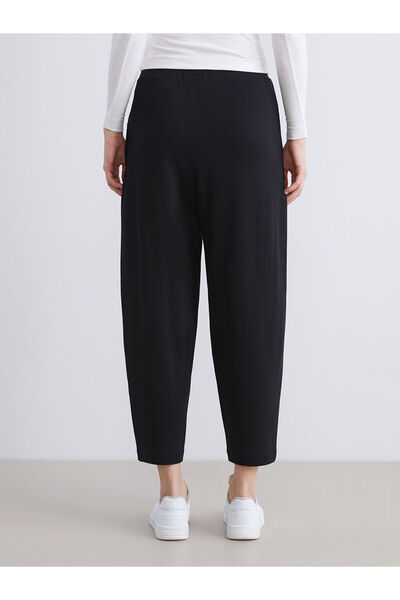 LC Waikiki Black Elastic Waist Women's Trousers