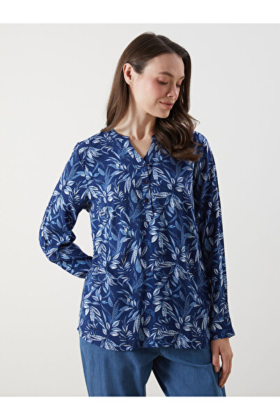 LC Waikiki Μπλούζα LCW Grace με λαιμόκοψη με λουλούδια (W5)