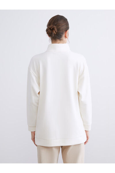 LC Waikiki Vizyon New Season Stand Collar Women's Sweatshirt Tunic