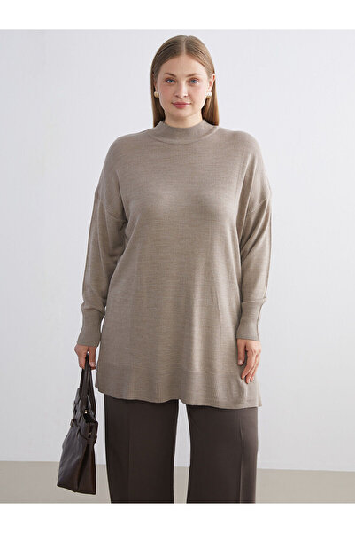 LC Waikiki Özmarka New Season Stand Collar Women's Knitwear Tunic