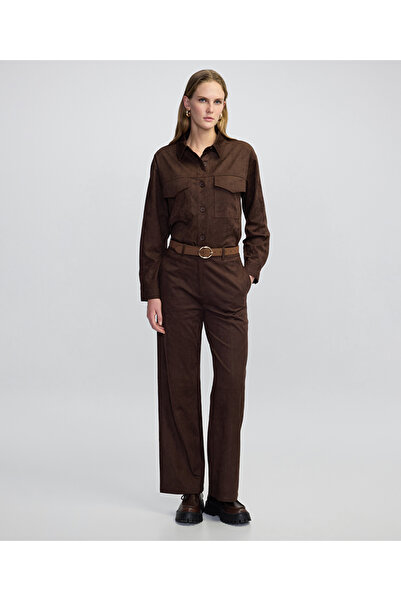 MISS IPEKYOL Süet görünümlü pantolon