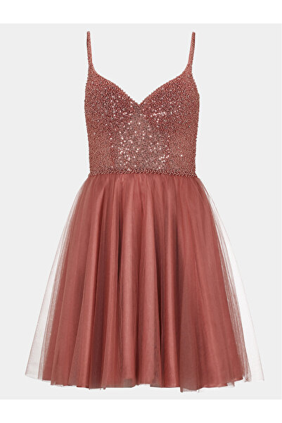 Hey Kyla Γυναικείο Φόρεμα Κοκτέιλ 5AG014HK Πορτοκαλί