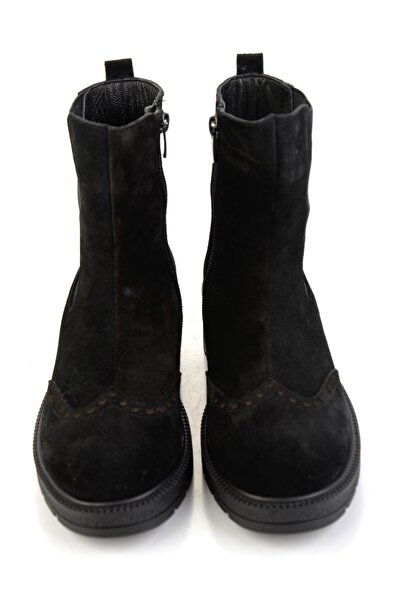 Bambi Siyah Hakiki Deri Kadın Bot & Bootie K02717251602
