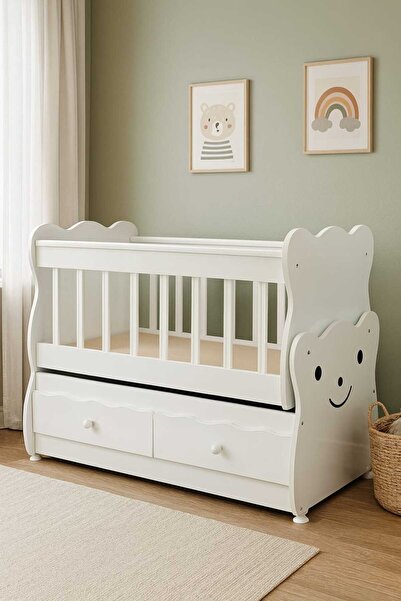 alfafe home Çekmeceli Lüx Bebek Beşiği – Modern, Güvenli ve Fonksiyonel Tasarım