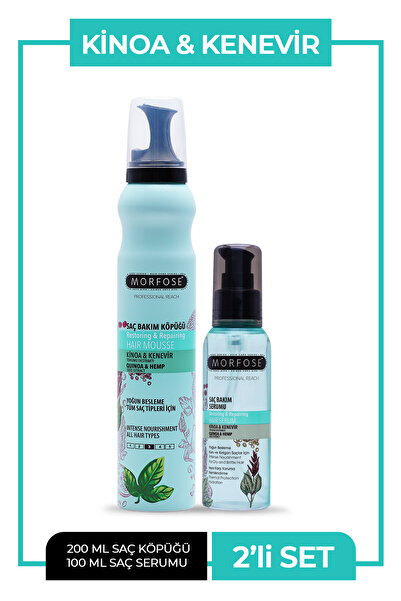 Morfose Kinoa saç köpüğü+saç bakım serumu
