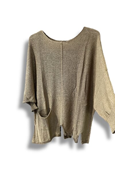 SUMEF Γυναικεία μπλούζα πλεκτό μερσεριζέ oversize | Casual τουνίκ | Συμβατό με μέγεθος 38-52