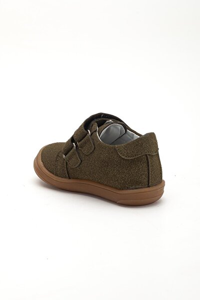 Dilimler Ayakkabı Şirinbebe Orthopedic Men's İlkadım Baby Shoes Khaki Double Velcro