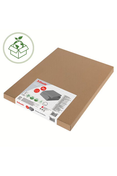 Esselte Set of 3 cardboard filing boxes 360 x 260 x 200 mm grey Home Recycled