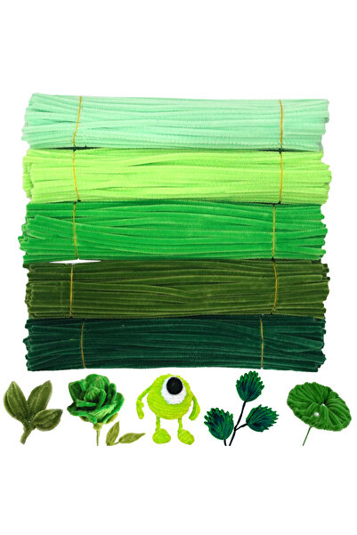 choice2 مجموعة منظفات الأنابيب الخضراء المختلطة - 500 قطعة، 200 قطعة من منظفا...