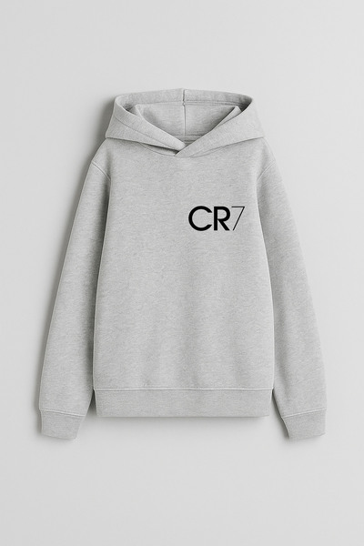 MODA Jucătorul de fotbal Ronaldo cu imprimeu Hanorac gri pentru băieți și fet...
