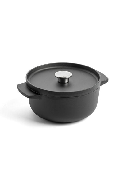 Kitchenaid Cast Iron Round Casserole with Lid 22cm