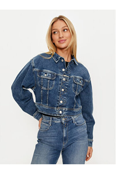 Replay Γυναικείο τζιν μπουφάν W7Z1 .000.759 53D Μπλε