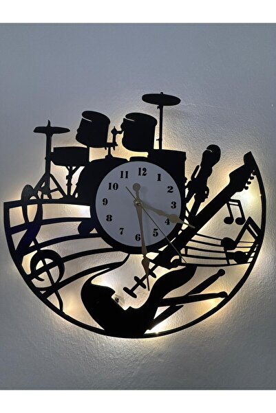 Mivora Shop Notalı Gitar duvar Saatı