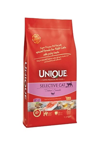 Unique Selective Cat Somonlu Yetişkin Kedi Maması 1,5 kg