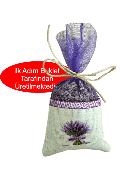 ilkadimbuklet 25 Adet Isparta Kuyucak Lavantası Tüllü Lavanta Kesesi İçi Dolu Organik