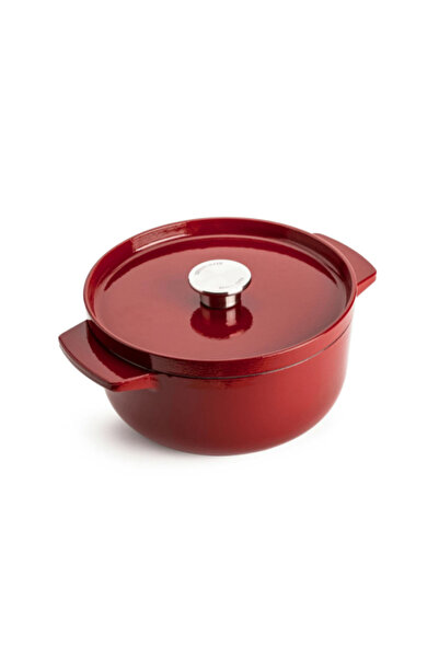 Kitchenaid Cast Iron Round Casserole with Lid 26cm