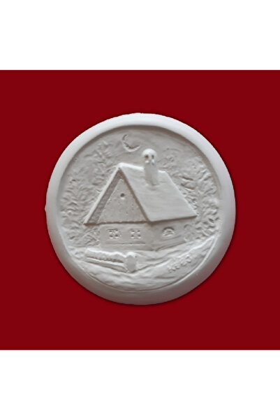 OEM Tablou din ipsos Casuta din Padure