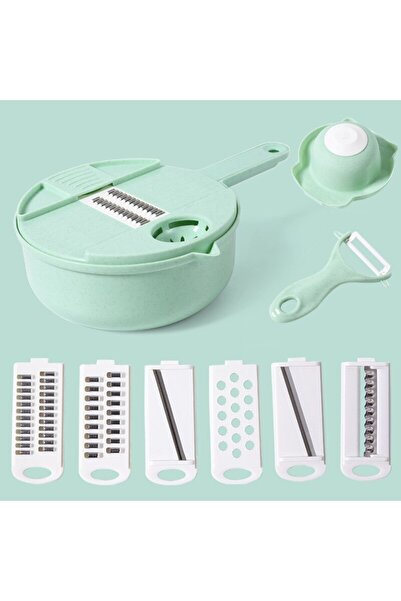 Choice1 مبشرة يدوية خضراء/زرقاء/وردية لتقطيع الخضراوات والسلطة، مناسبة للجزر ...