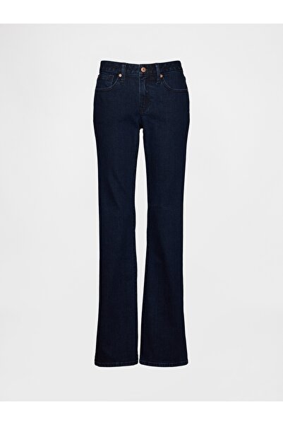 GAP Kadın Lacivert Low Rise Long & Lean Jean Pantolon