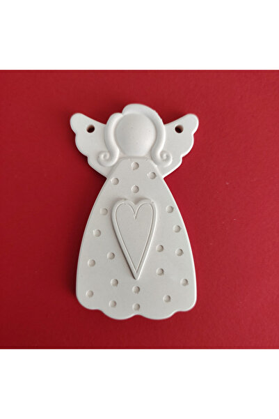 OEM Figurina din ipsos Ingeras cu Inima, 8.8x5cm